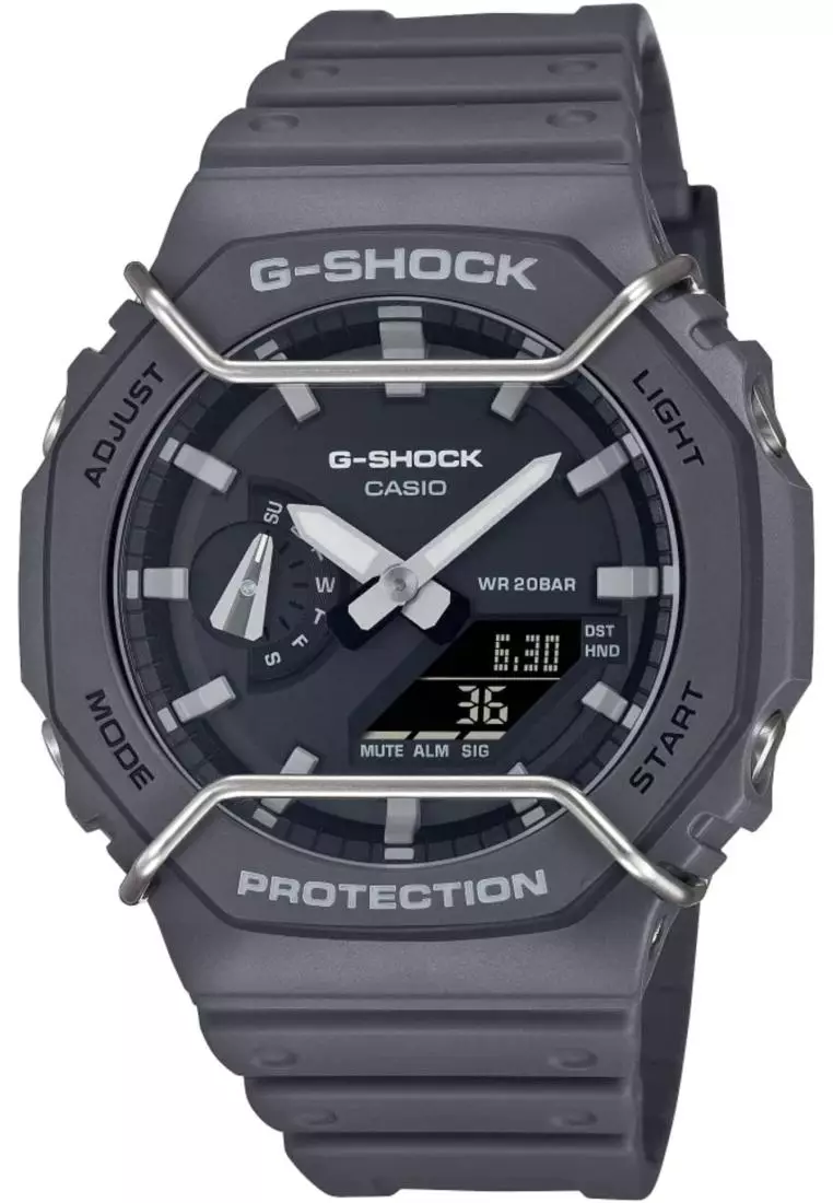 Casio G-Shock Black Resin Strap Men Watch GA-2100PTS-8ADR-P