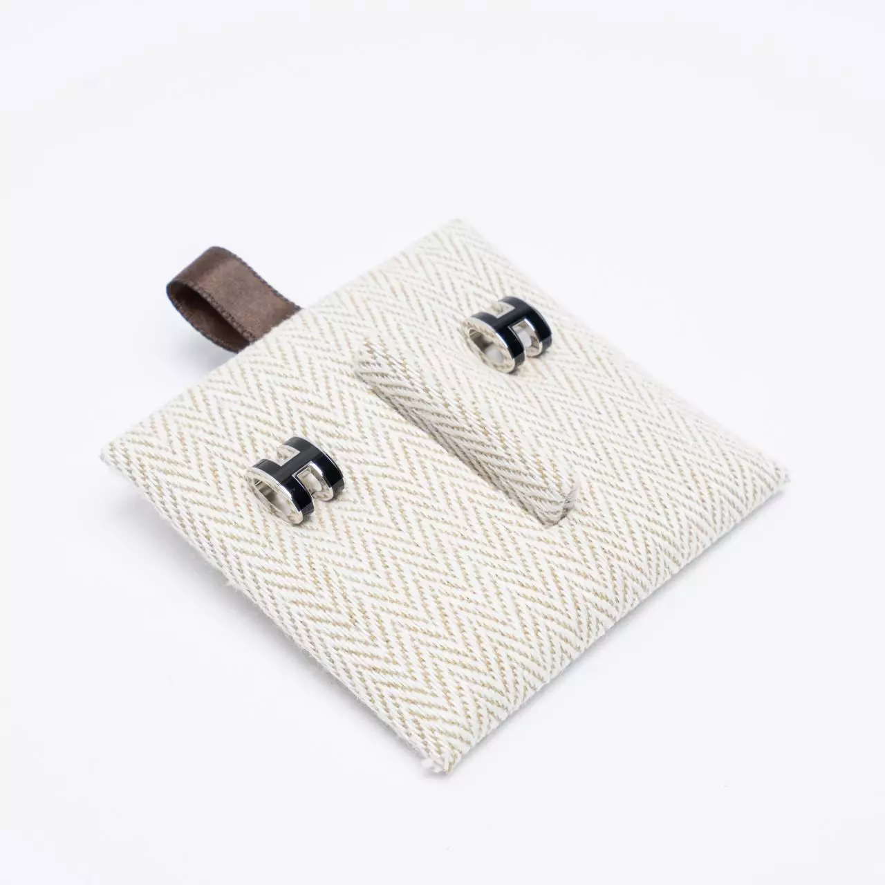 [7.7 SALEBRATION] Mini Pop H Earrings Black Phw