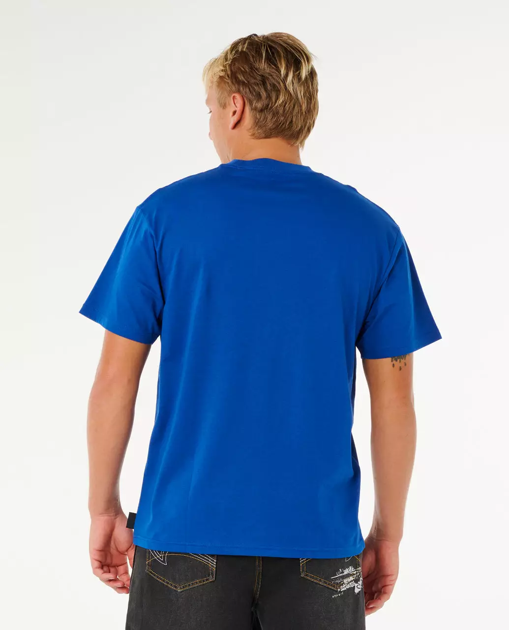 Rip Curl Men Inner Visions Blast Over Loose Tee - Electric Cobalt
