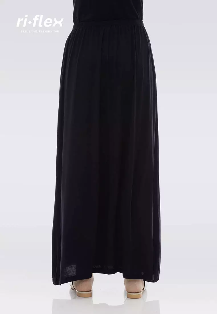 Ria Miranda Black Comfy Skirt