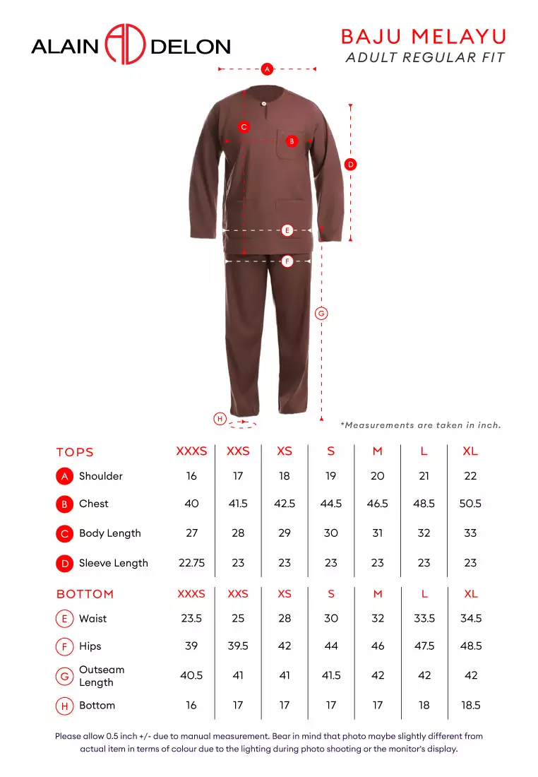 Alain Delon Baju Melayu Teluk Belanga Dewasa - 19026003-80DollarLightBrown