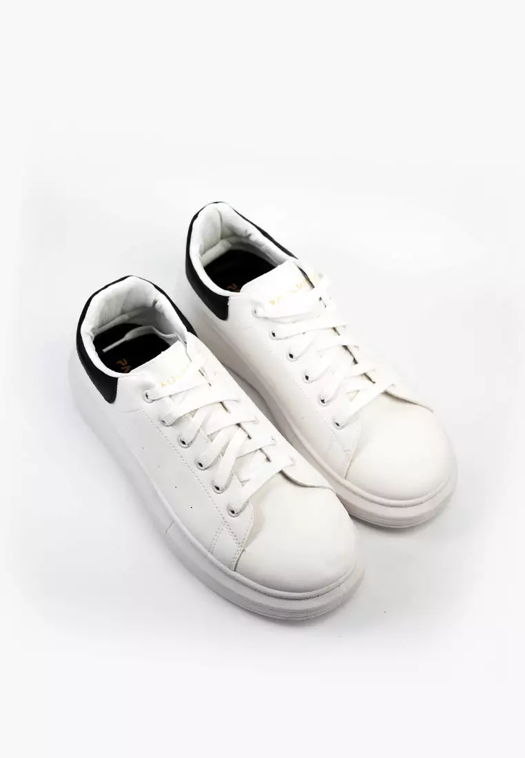 PAULMAY - Sepatu Sneakers Pria Wanita Orlando White Black