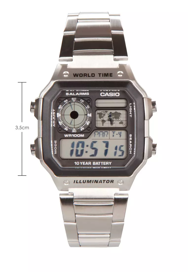Buy Casio Digital Watch AE 1200WHD 1AVDF 2024 Online ZALORA