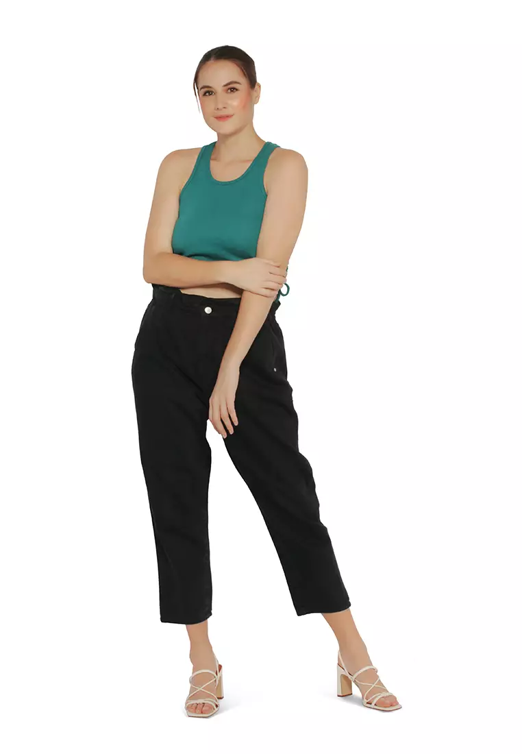 Kantong Kertas Hitam Celana Pinggang