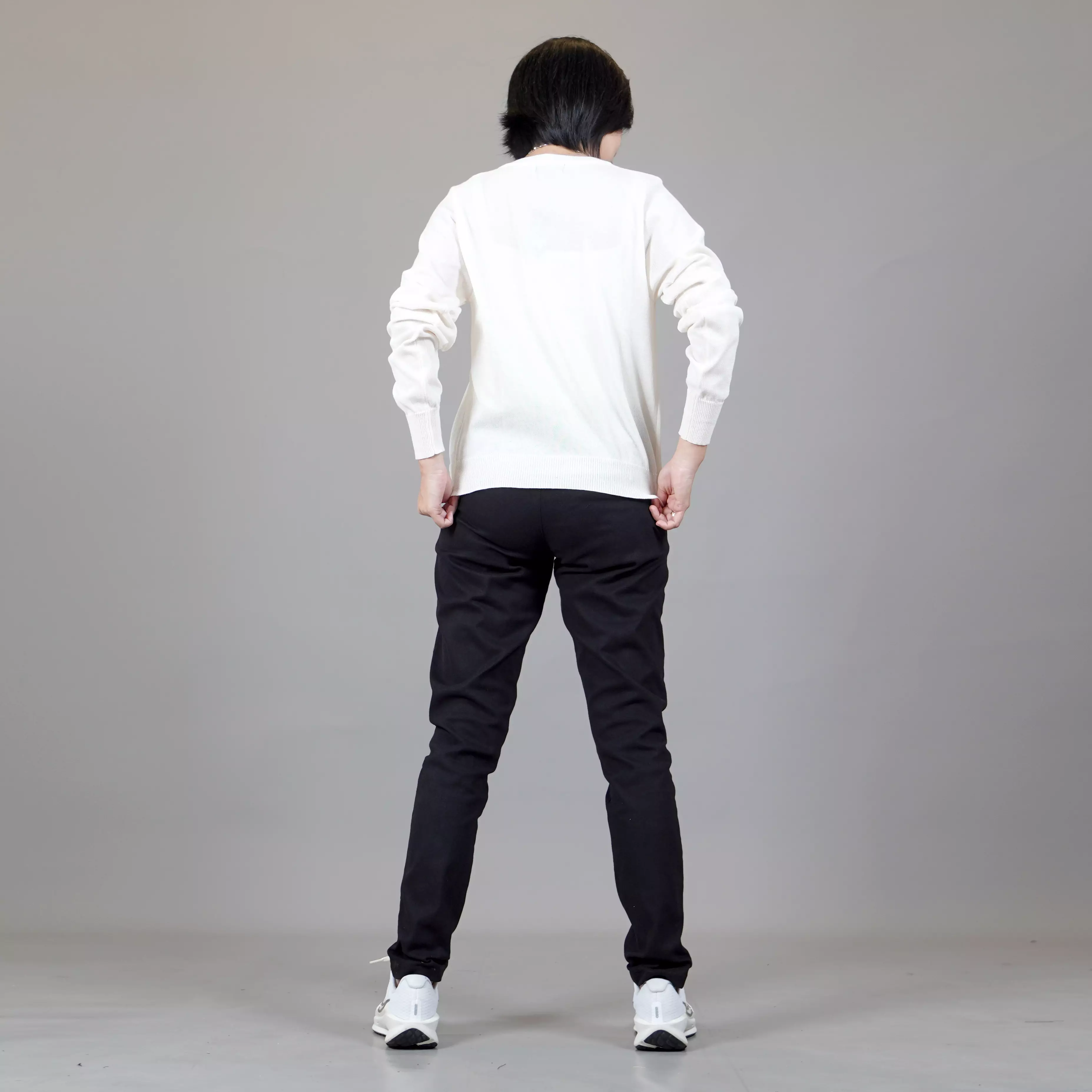 SANDRA Casual Woman Cardigan Korean Style - Broken White