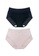 Kiss & Tell multi 2 Pack Leia Cotton with Lace Panties Pink & Black F91FDUS92B6187GS_3