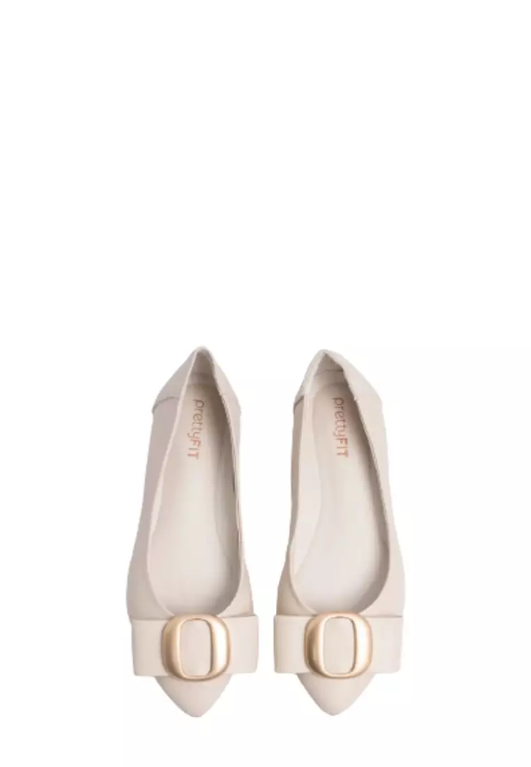 Jual PRETTY FIT Bailey Flats Beige Original 2025 | ZALORA Indonesia