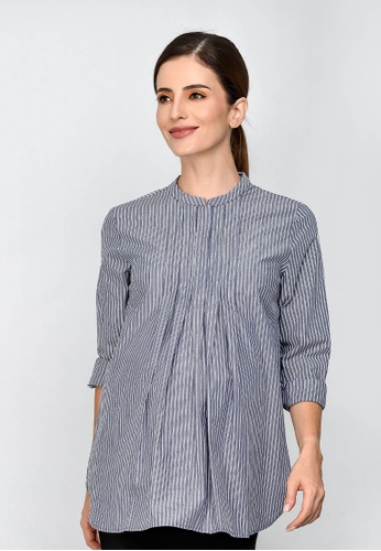 Buy 9months Maternity White Front Pleated Maternity Shirt Zalora Hk