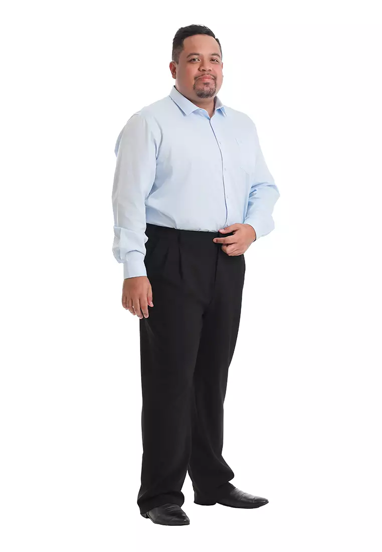 Byford Slack Pant Regular Fit Double Pleats Flexi waist - 3125003A-99Black
