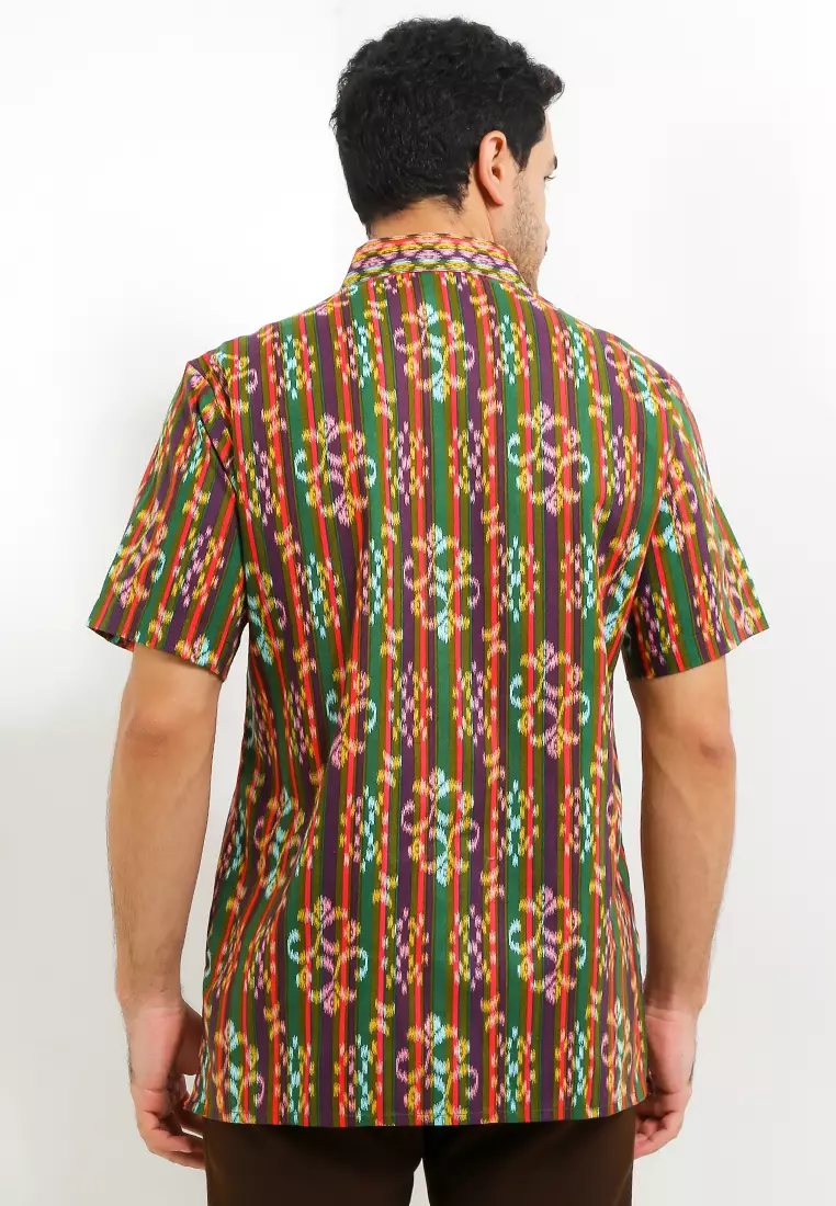 Hem Body Fit Batik Lurik Tenun