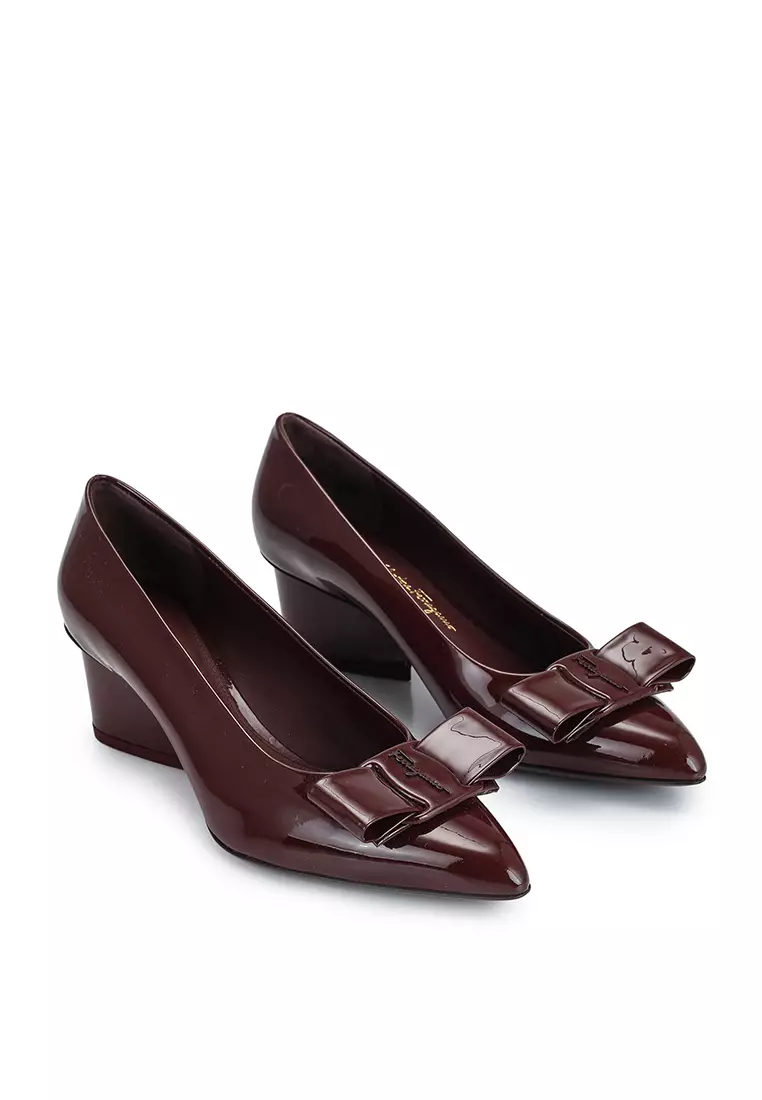 Salvatore Ferragamo Ladies Viva Bow 55 Pump Shoes, Size 7 01E714