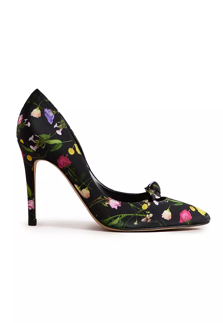 ted baker floral printed platform block heeled sandals