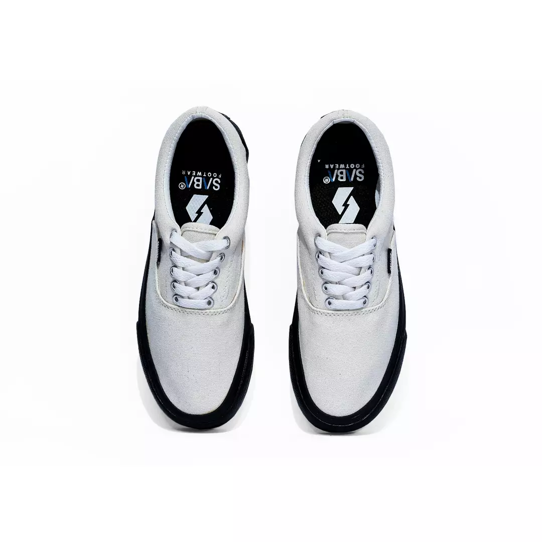 SABA Sykes  Low Off White Black - Sepatu Sneakers Casual Pria Wanita