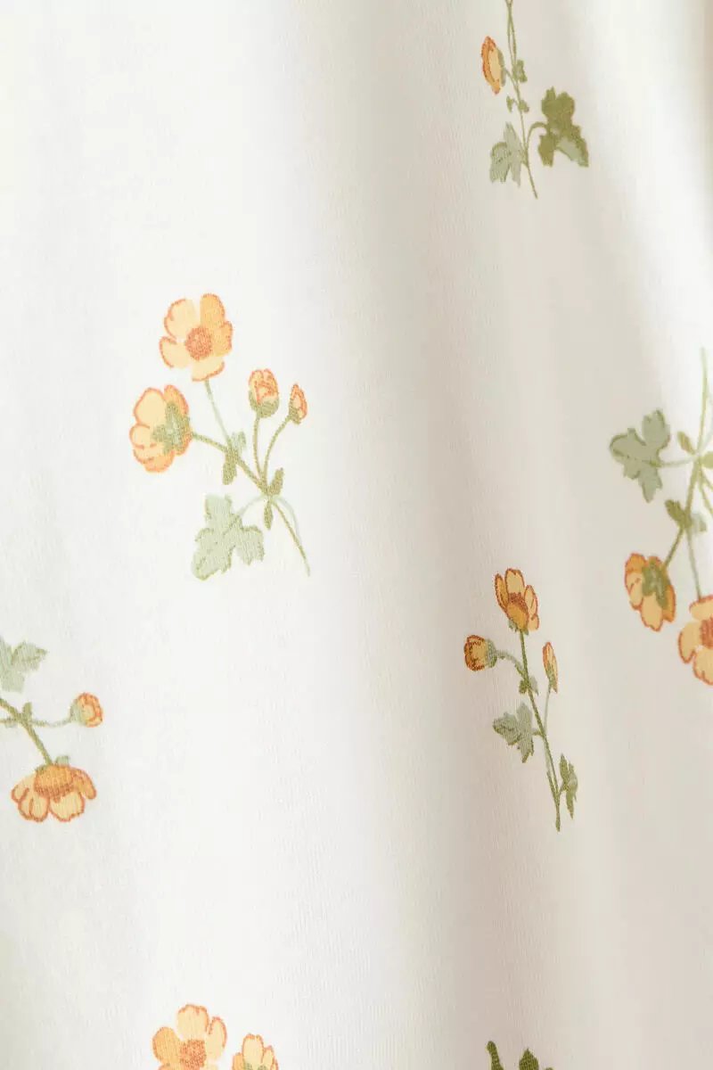 Collared cotton sleepsuit