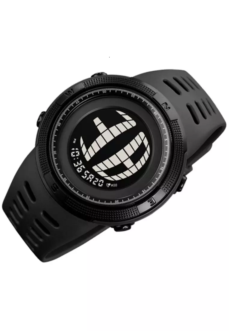 Jam Tangan Digital Pria Waterproof Many Function Strap Tali Material TPU DV57 ORIGINAL