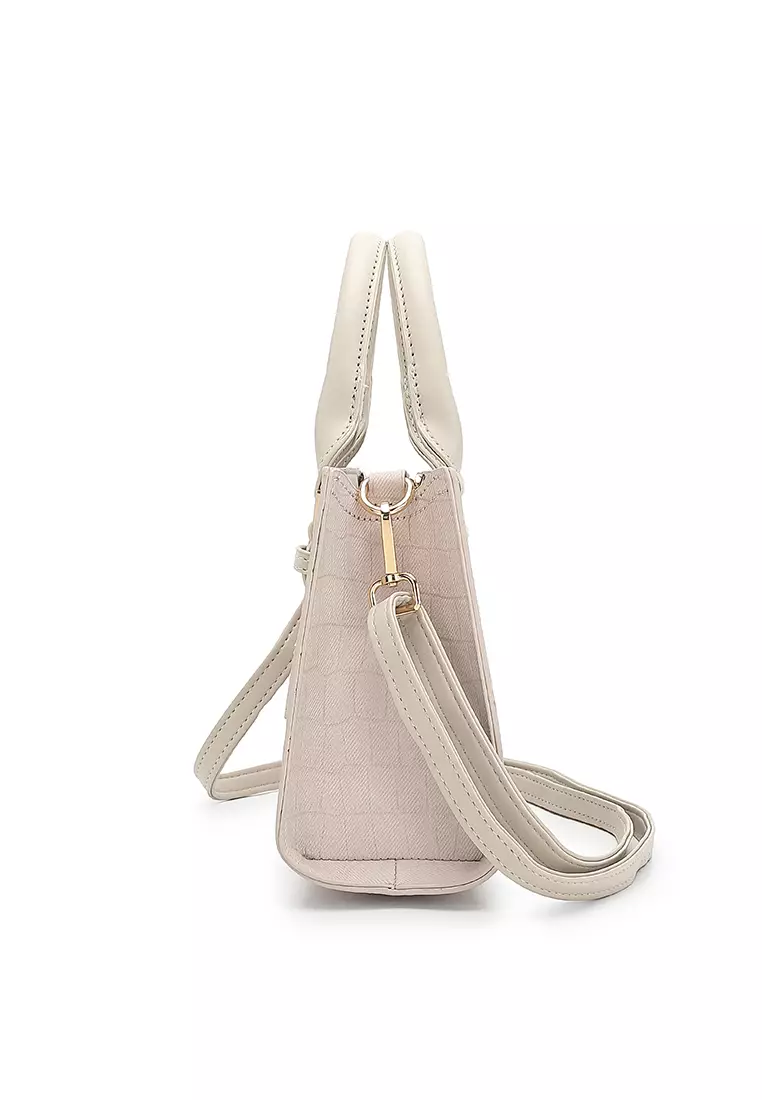 Women's Top Handle Bag / Sling Bag / Crossbody Bag (手拿袋 / 斜孭袋) - 米黃色