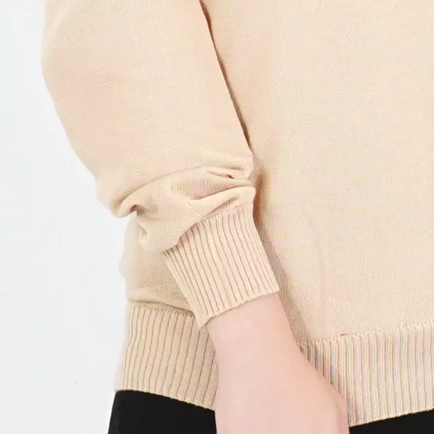 OKECHUKU Vanessa Sweater Rajut / Sweter Knit Wanita Tangan Panjang / Switer Leher V Basic Polos