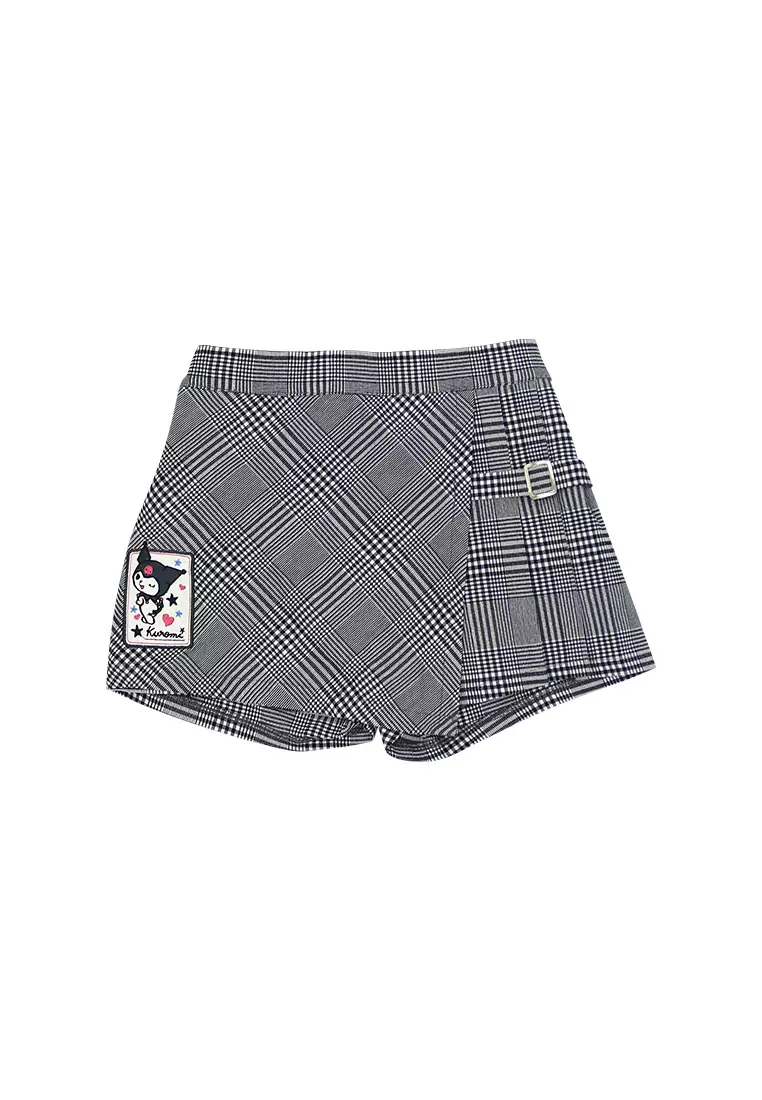 Girls Licensed Checkered Skort "Kuromi"
