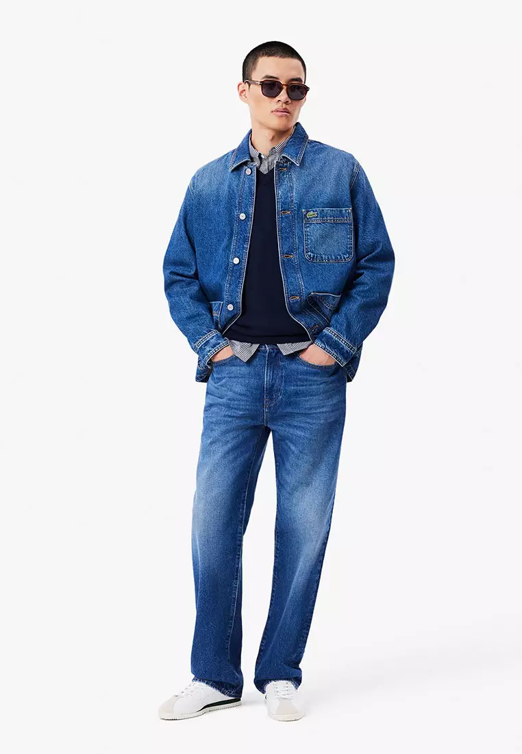 5 Pocket Straight Cut Indigo Jeans