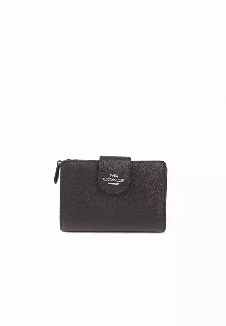 Medium black coach top purse