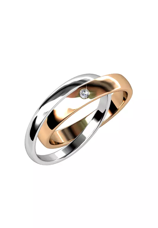 Circle Bond Dual Tone Ring-7
