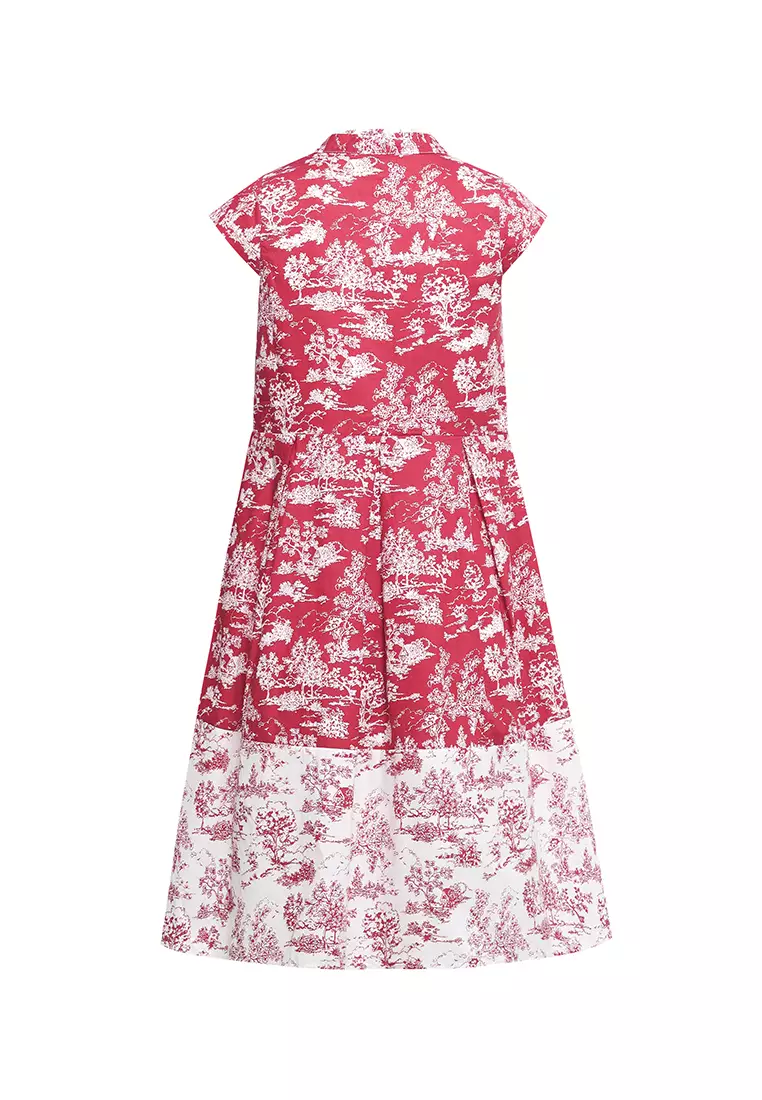 Pito Dito Girl Yingbi Dress Midi anak Merah - Size 4