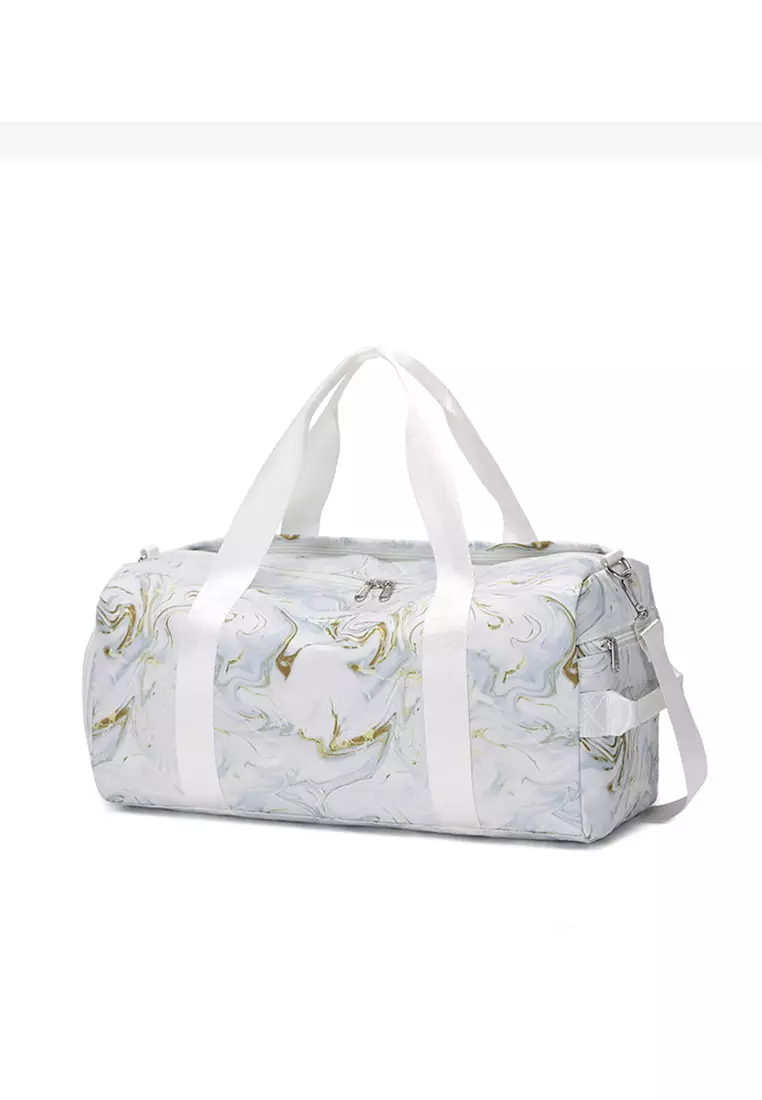 Stowable Duffel Bag With Shoes Compartment