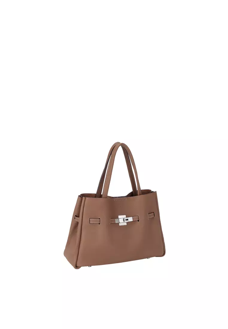 Buy Rabeanco SAOIRSE Soft Structural Belt Tote Bag - Caramel Online ...