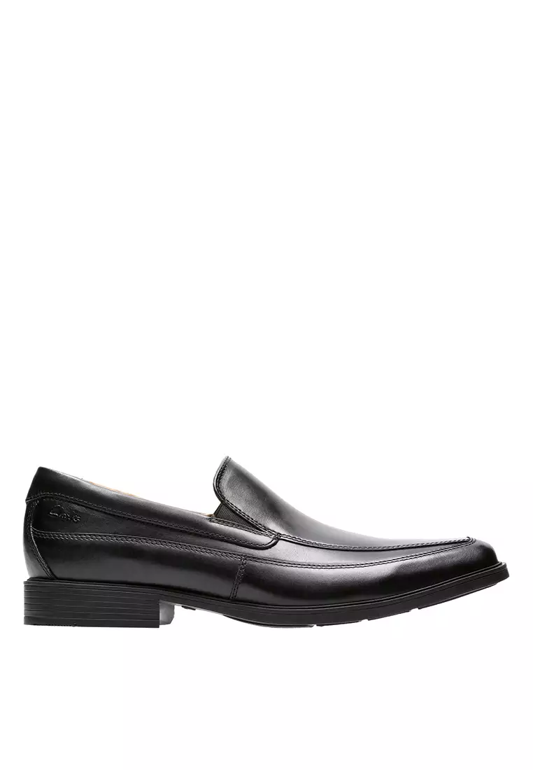 Buy clarks tilden free black leather mens dress shoes wide feet