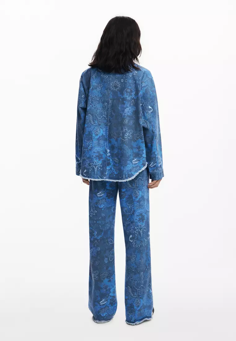 Frayed paisley jacket