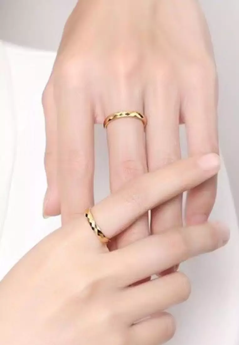 Luxe Engravable Band Eternal Ring in Gold
