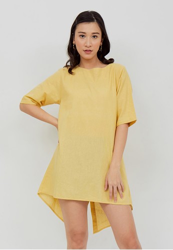 Julia Owers yellow Mini Dress Wanita HARUKA - Kuning 91D6AAAF2B25D7GS_1