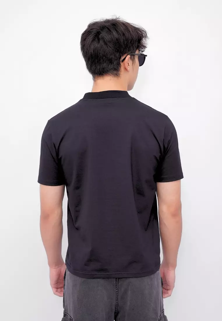 Ryusei Fitted Tee Medium Neck Neo Flex - Kaos Pria Medium Neck Slim Fit Premium