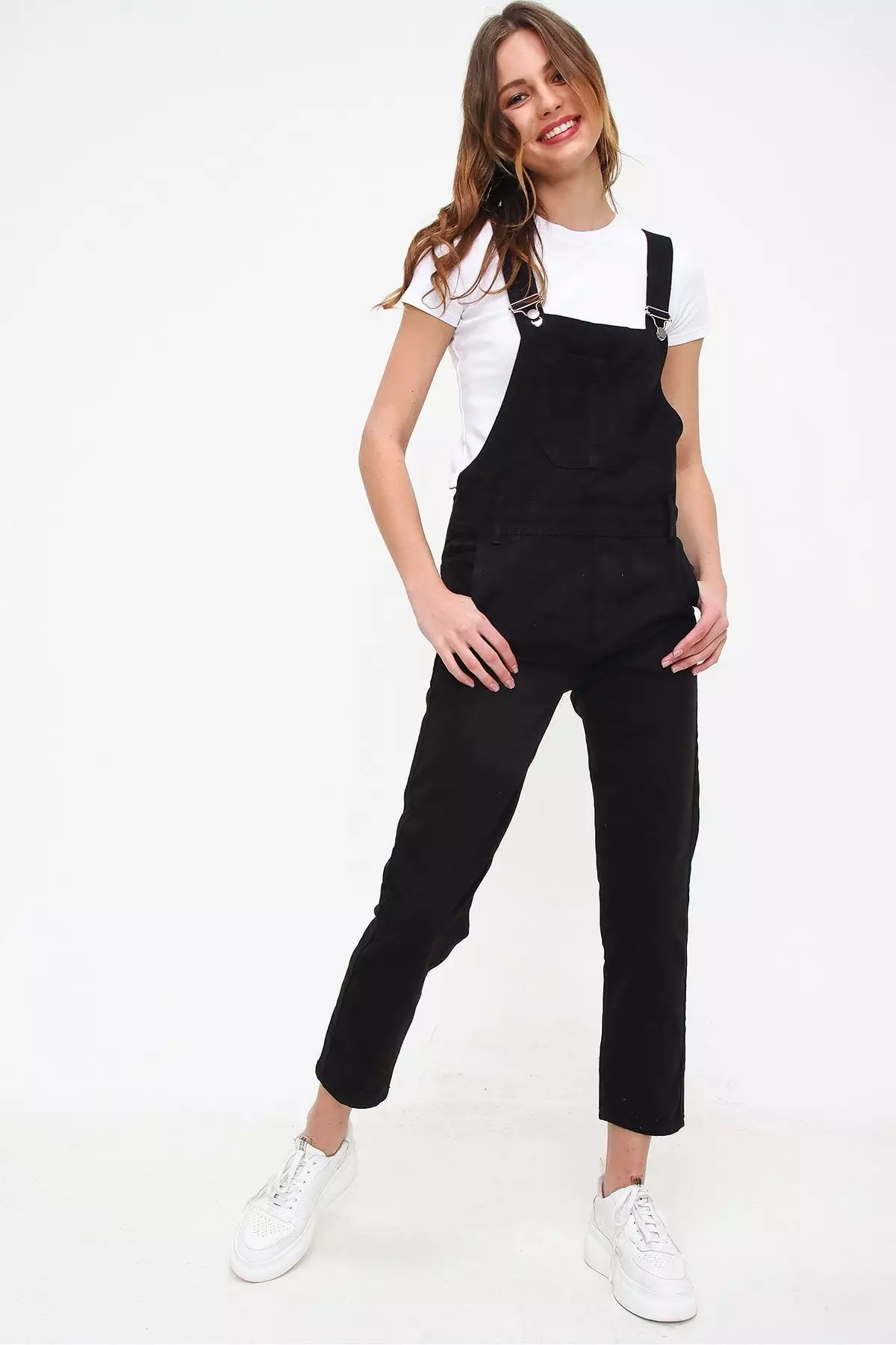 Denim Pocket Detailed Dungarees