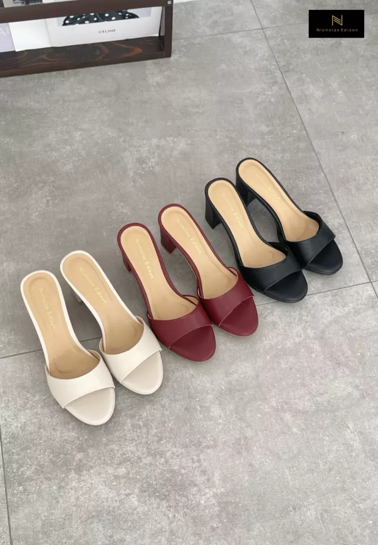 Nicholas Edison Heel Kanaya Cream