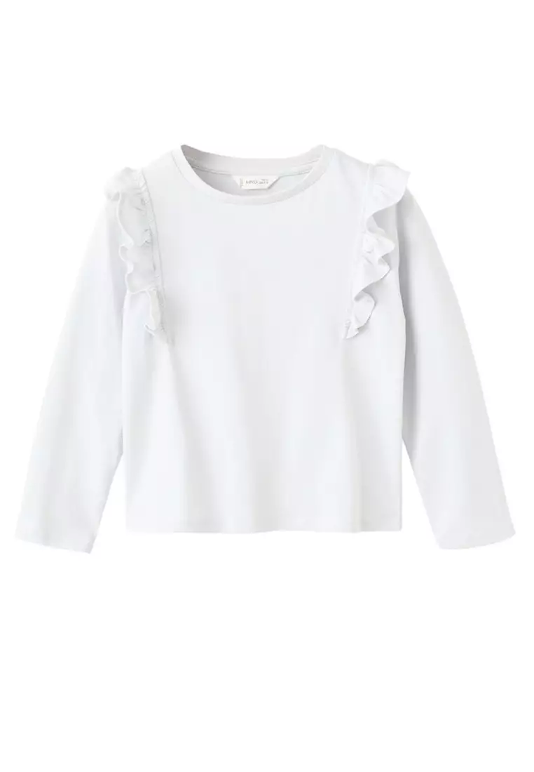Frills Cotton T-Shirt