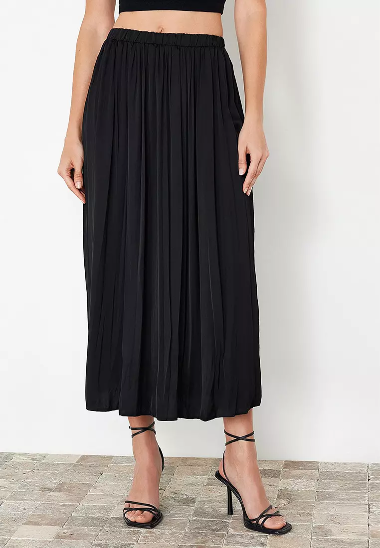 Yol pleated midi skirt outlet
