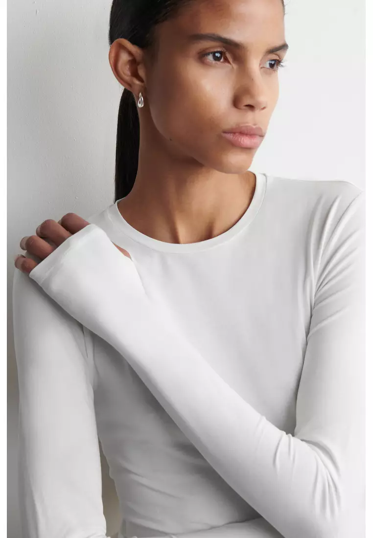 COTTON LONG-SLEEVED TOP