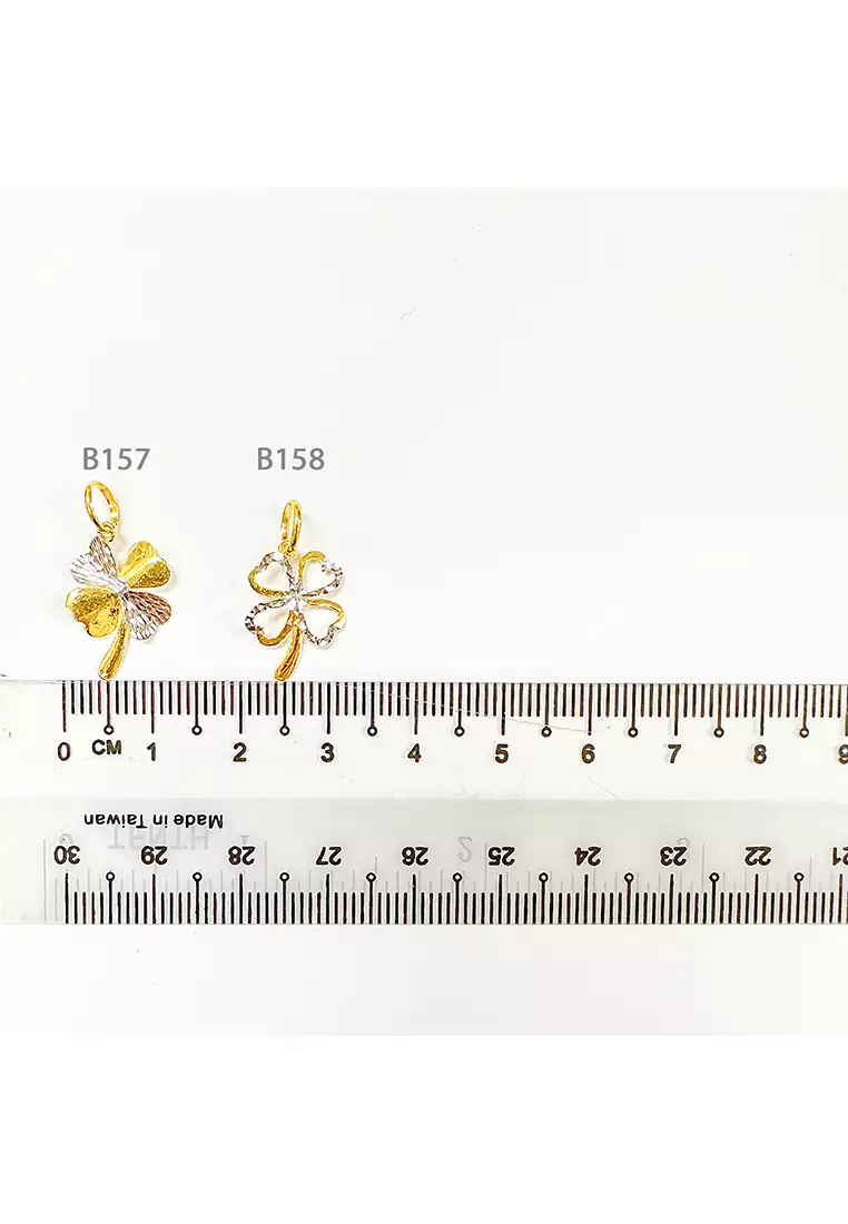 916/22K金 四葉草吊墜 B157