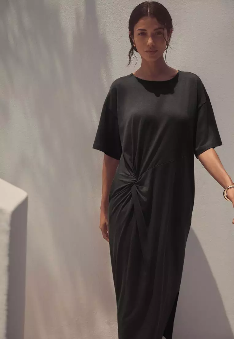 Jersey Twist T-Shirt Summer Dress
