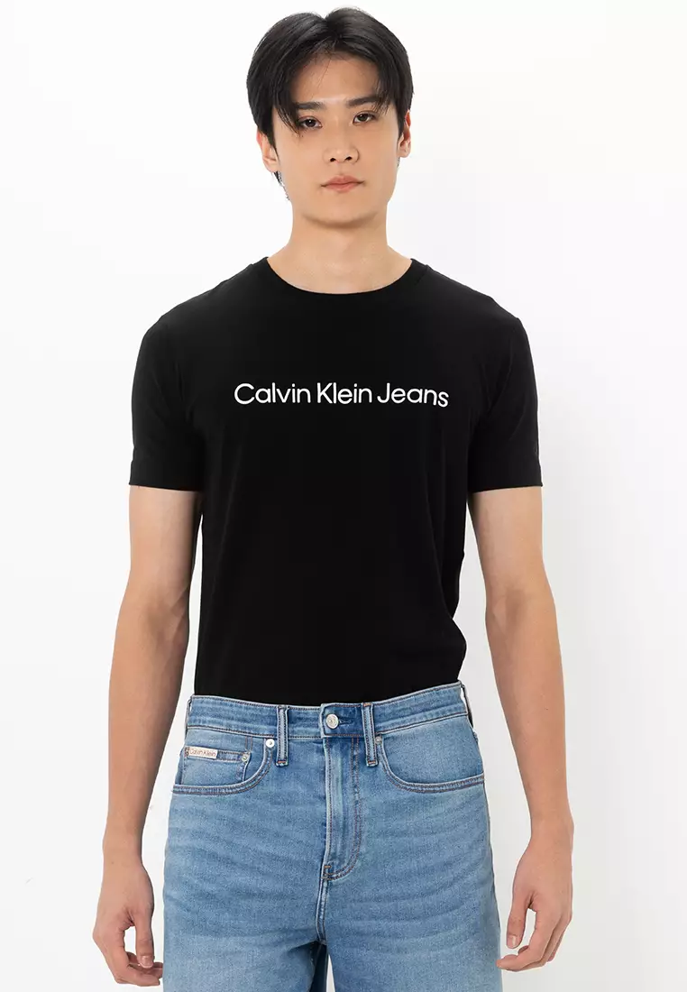 Buy Calvin Klein Institute Logo Slim T-Shirt Calvin Klein Jeans