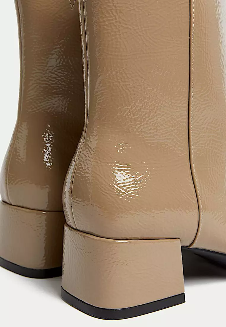 Block Heel Ankle Boots