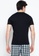 Puritan black V-Neck Colored T-Shirt B877DAA1CEE120GS_2