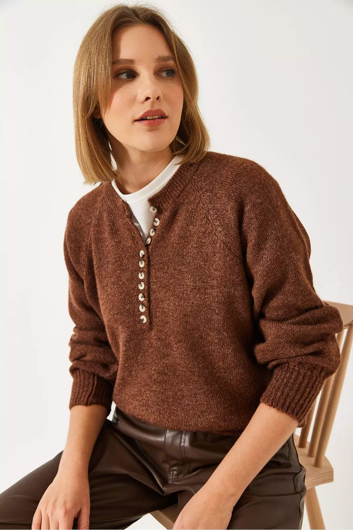 Women's Turtleneck Striped Knitwear Sweater 20223207