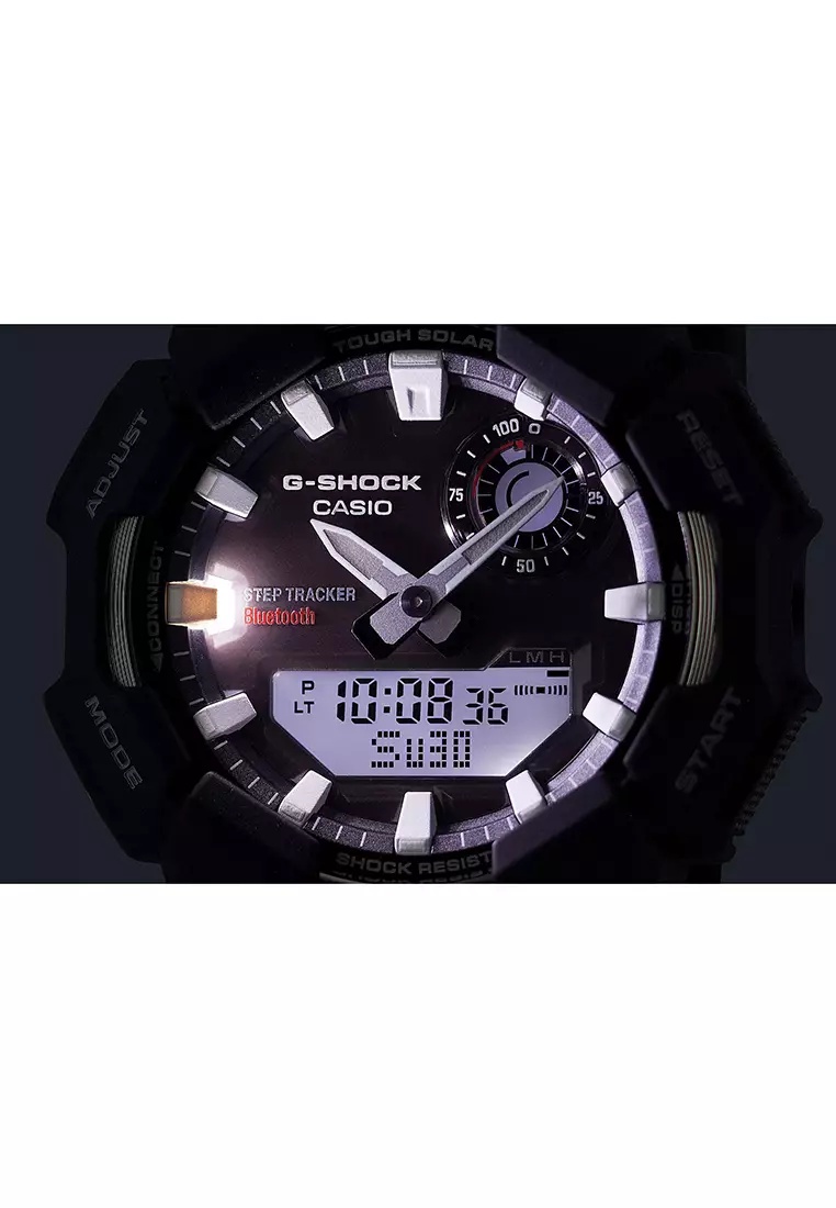 GA-B010-3A Men Analog-Digital Watch with Green Resin Band