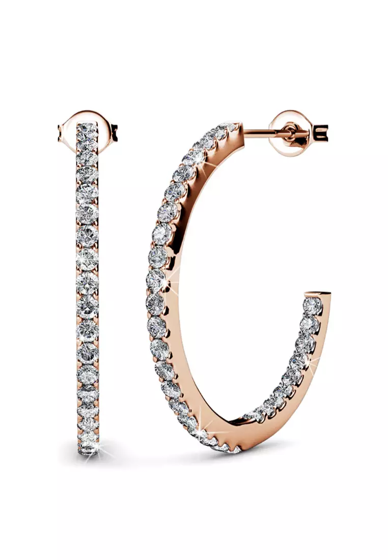Buy Krystal Couture KRYSTAL COUTURE Flirty Pose Hoop Earrings