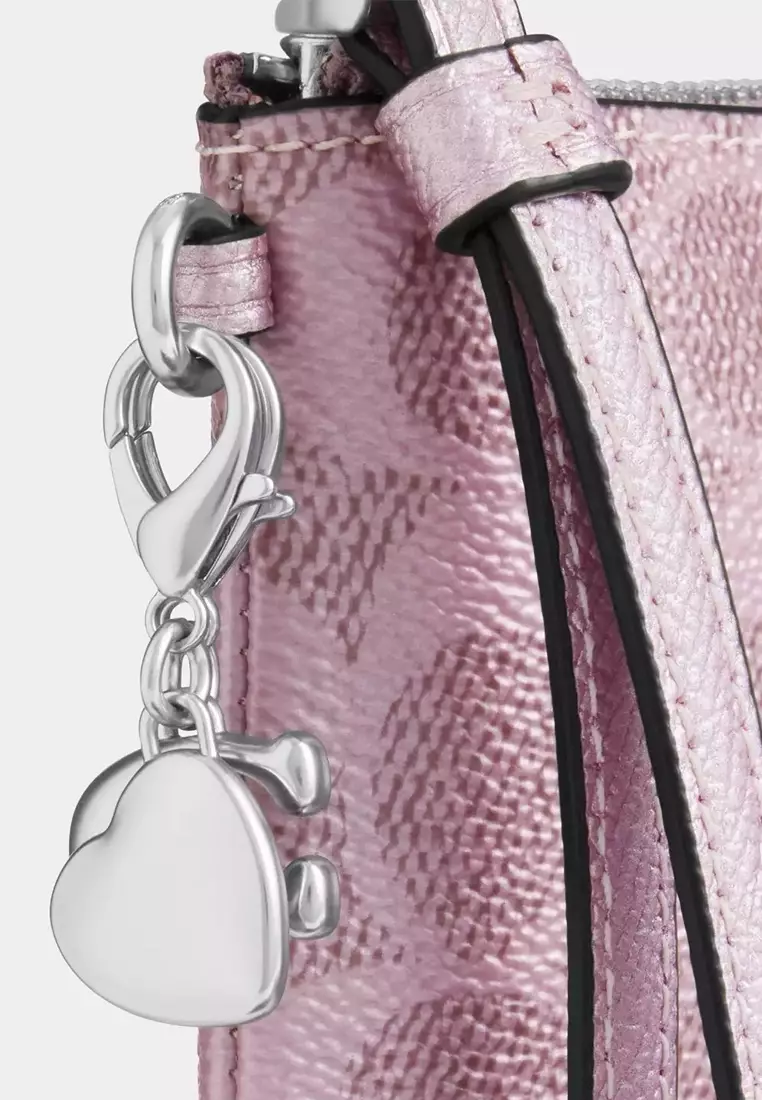 Buy Coach Boxed Corner Zip Wristlet In Signature Canvas With
