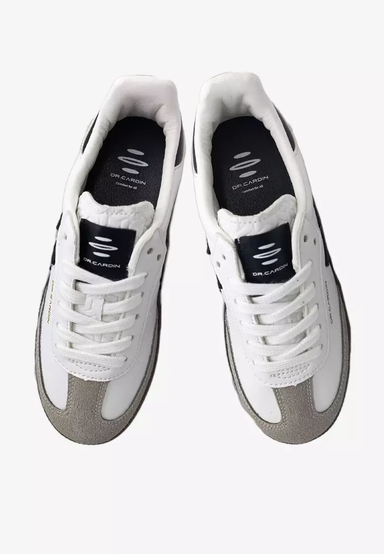 Dr Cardin The Origin: Heritage Collection Kids Laced-Up Sneaker K-RJ-100 | Denim/Faux Suede/Leather