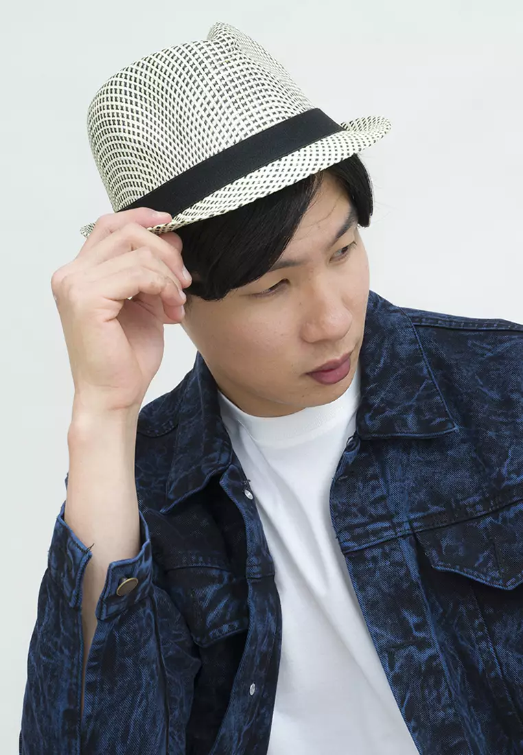 Topi fedora cowboy hat fedora ratan green houseofcuff