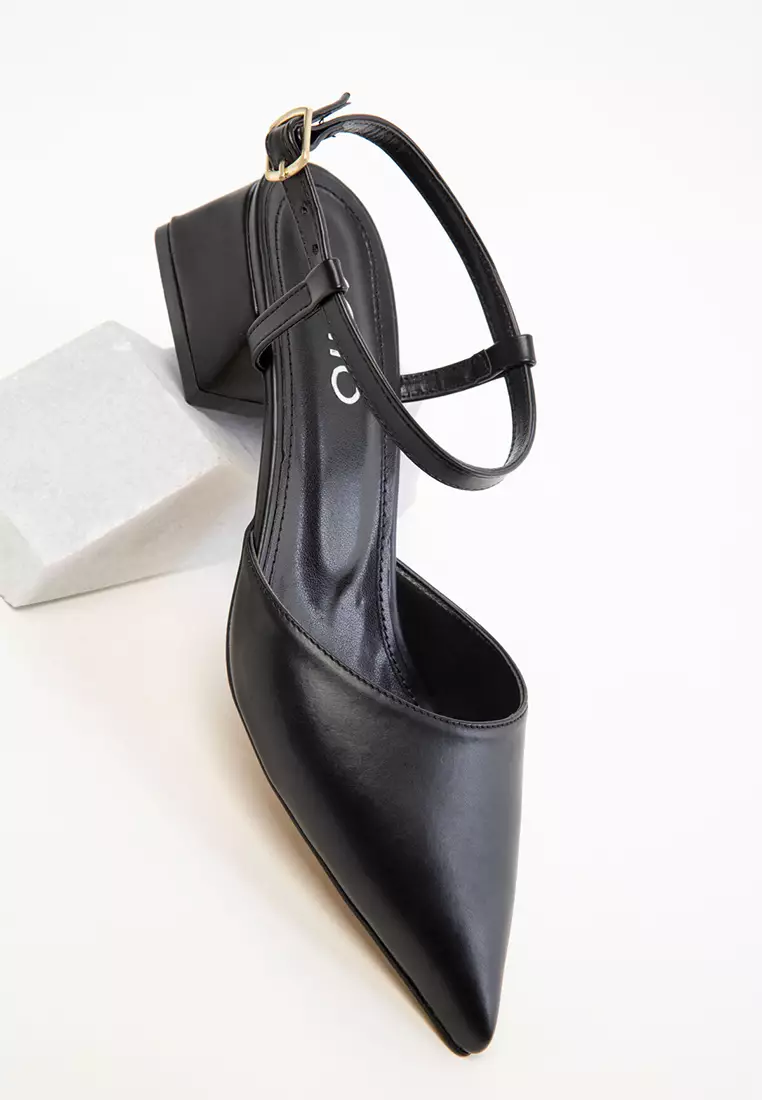 Black Women's Classic Heeled Shoes 20425
